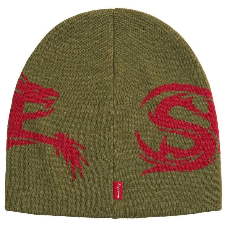 Supreme Dragon Beanie Olive