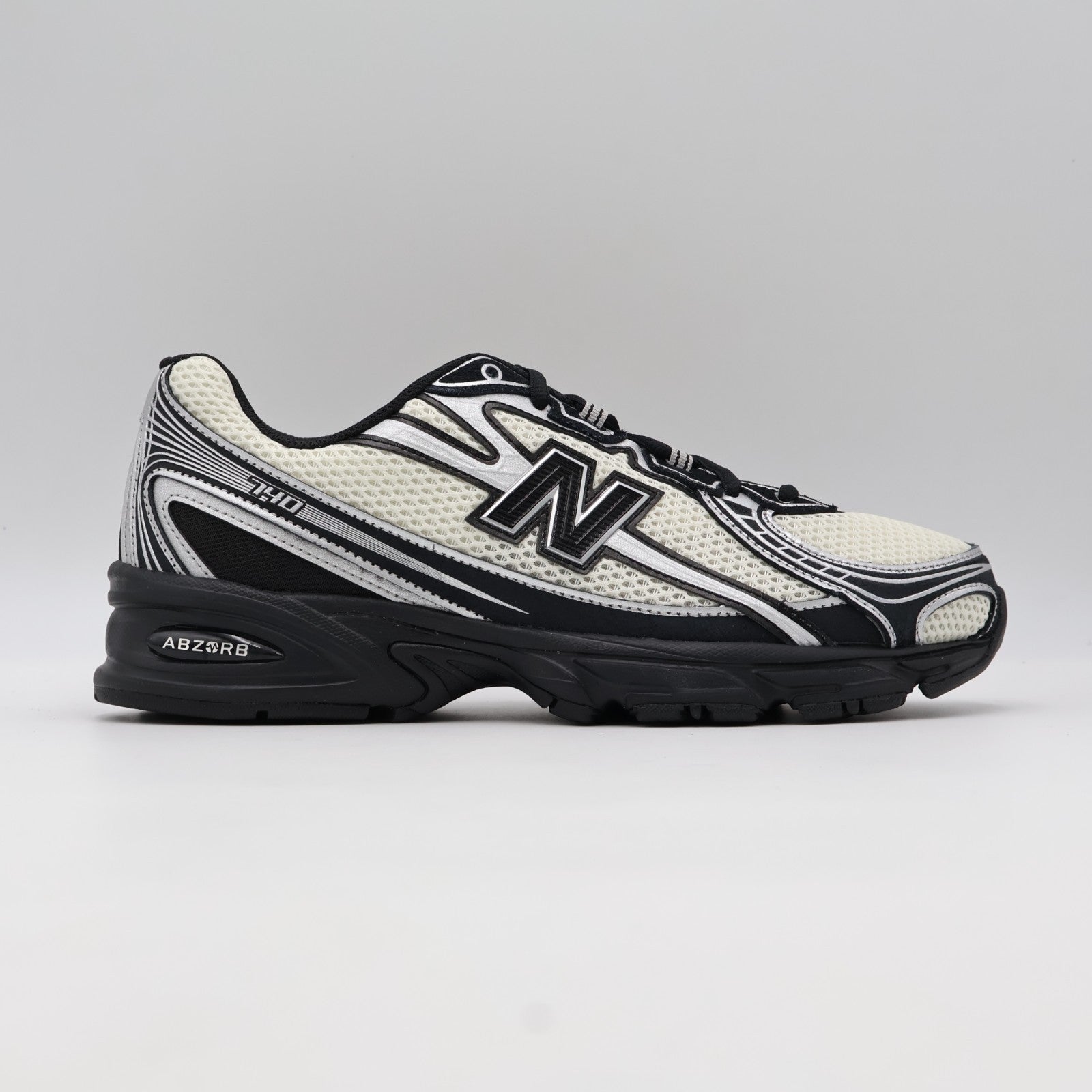 U7407XT New Balance 740 Black/Angora/Silver Metallic (Men's)