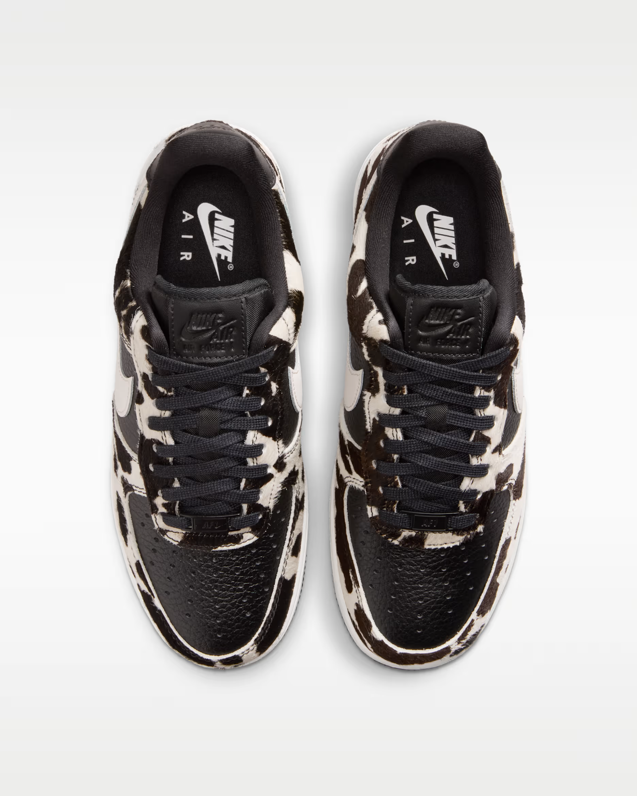IO0442-001 Nike Air Force 1 Low "Cow Print/Black/Phantom" (Women's)