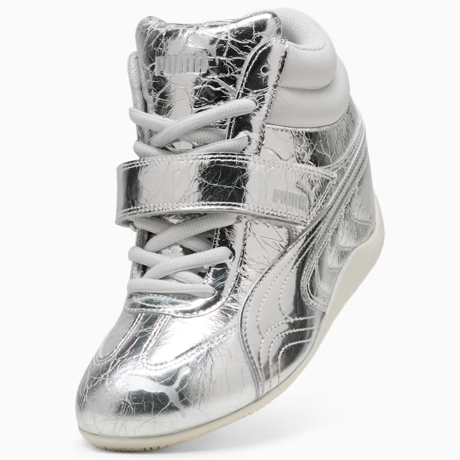 408366-01 Puma Speedcat Wedge Luster "Puma Silver/Vapor Gray" (Women's)