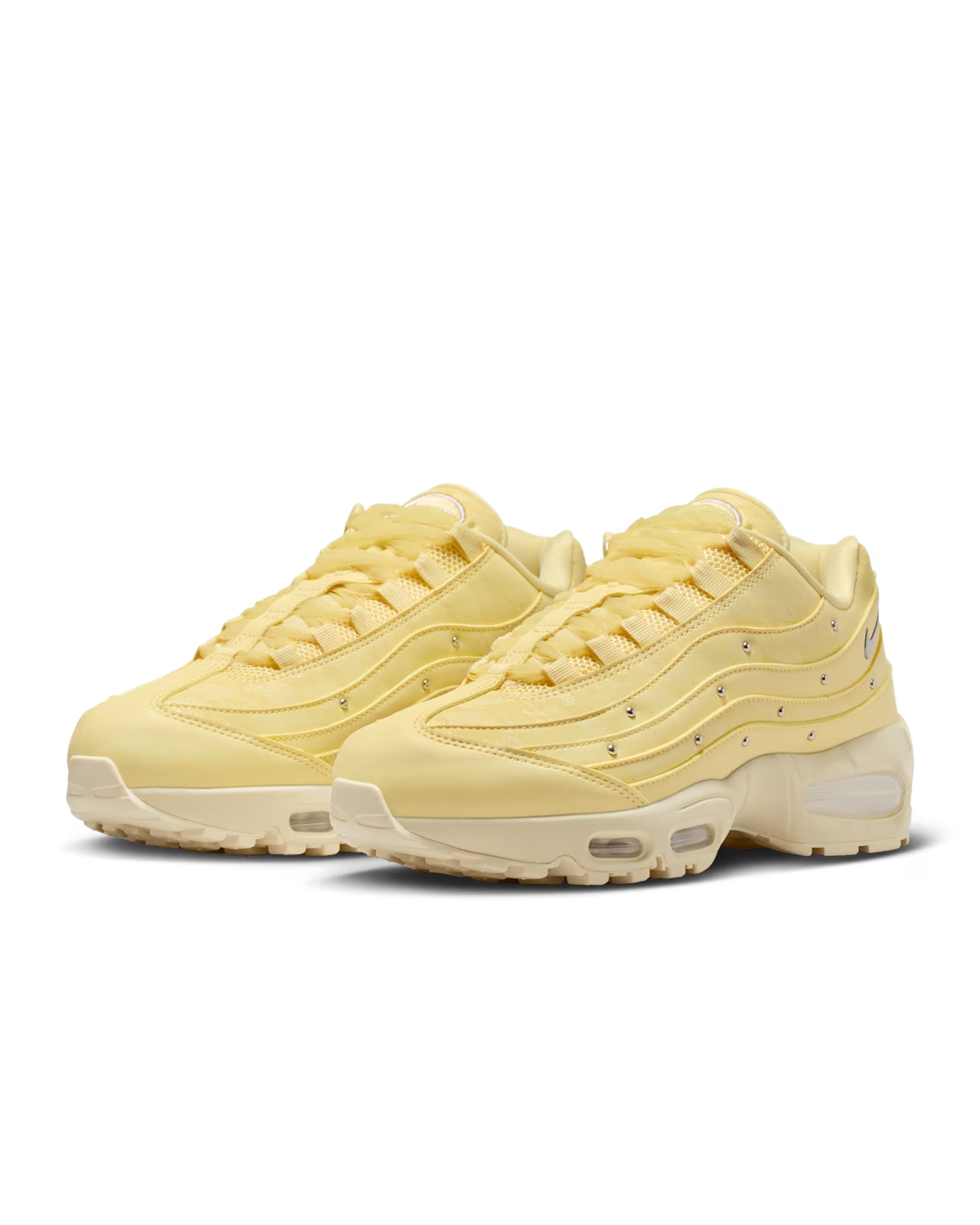 IQ3444-722 Nike Air Max 95 Soft Yellow Alabaster (Women's)