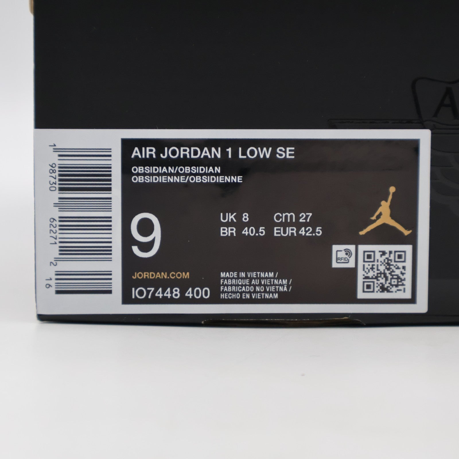 IO7448-400 Nike Air Jordan 1 Low Obsidian (Men's)