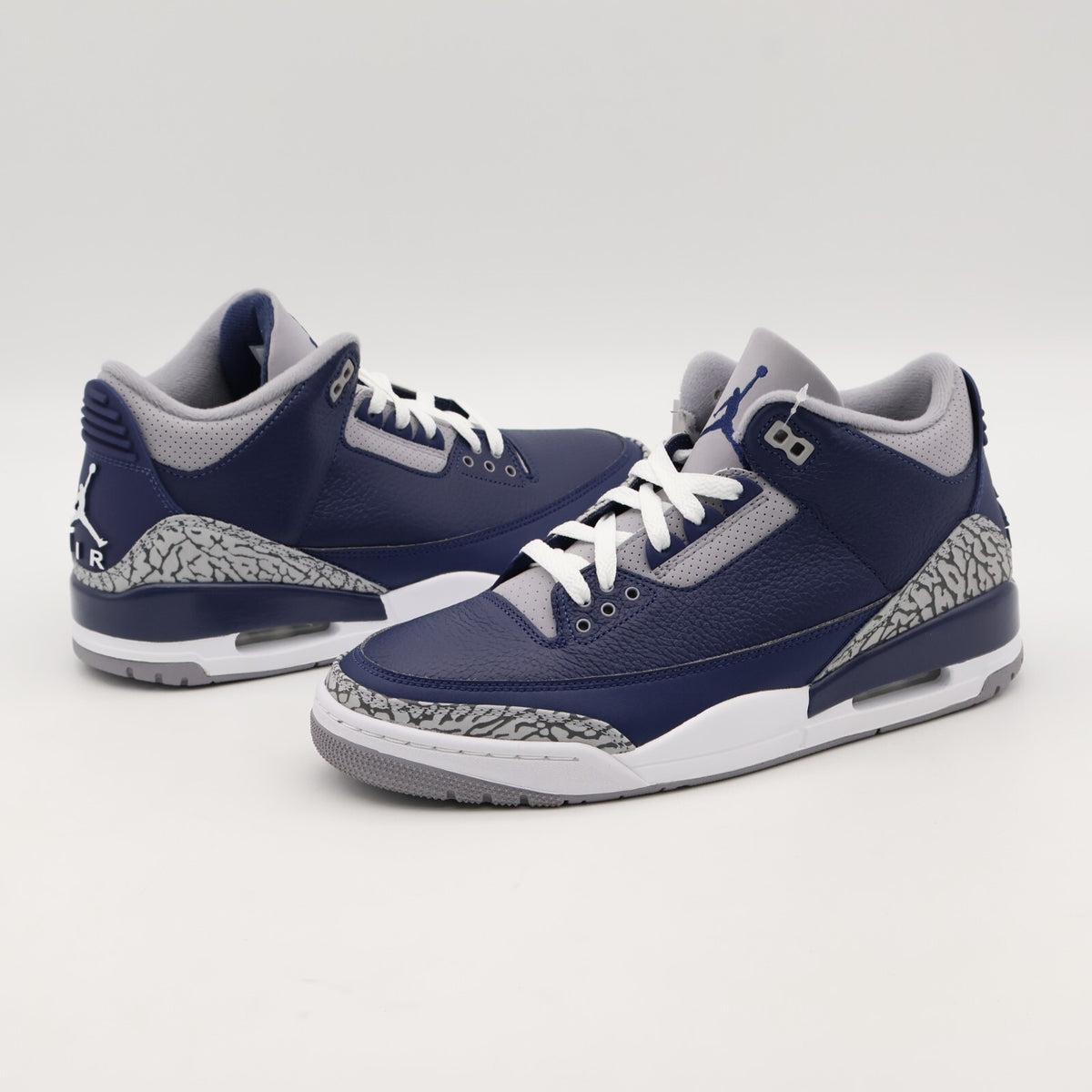 CT8532-401 Nike Air Jordan 3 Retro Midnight Navy Georgetown Grey Blue (Men's)