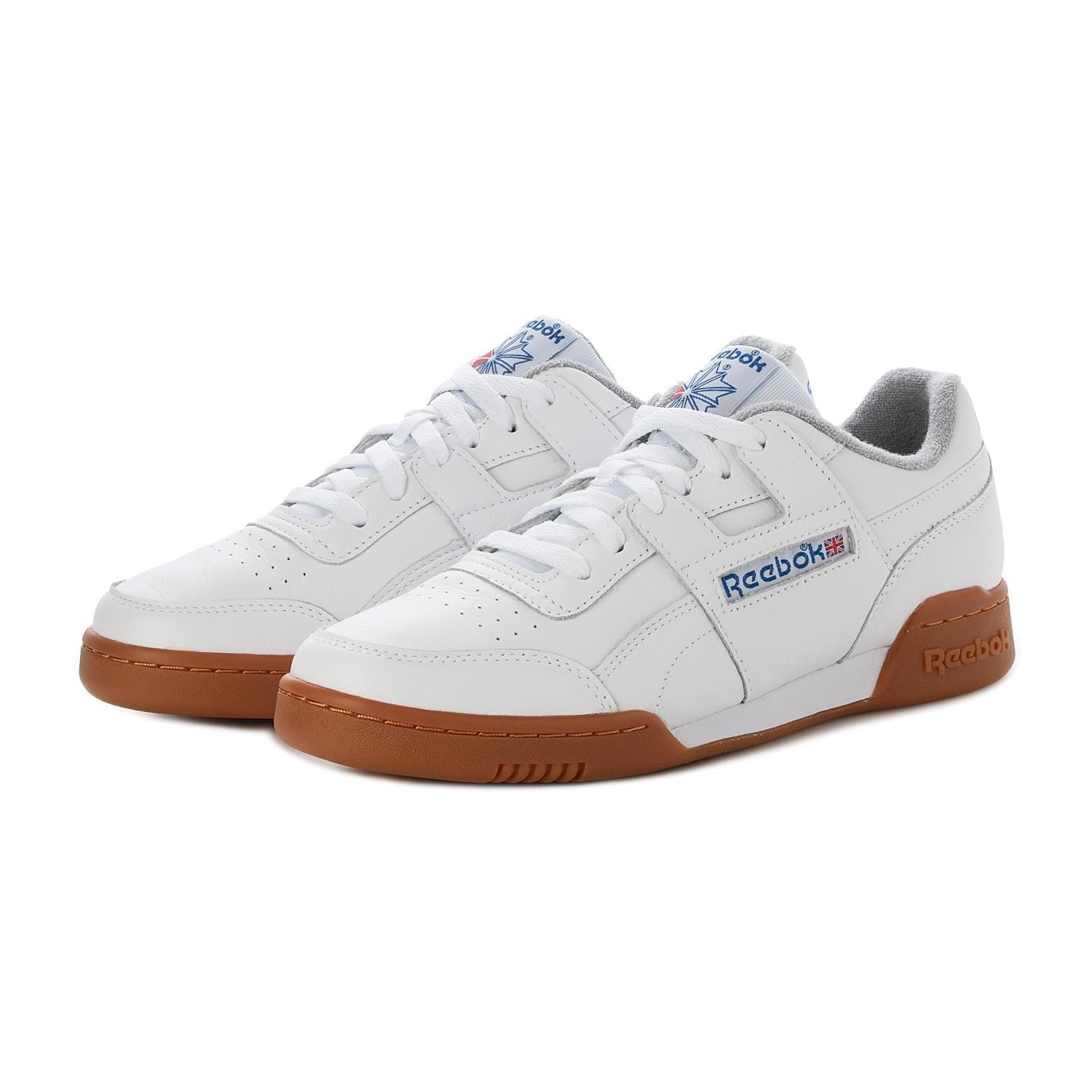 100244983 Reebok Workout Plus White Blue (Men's)