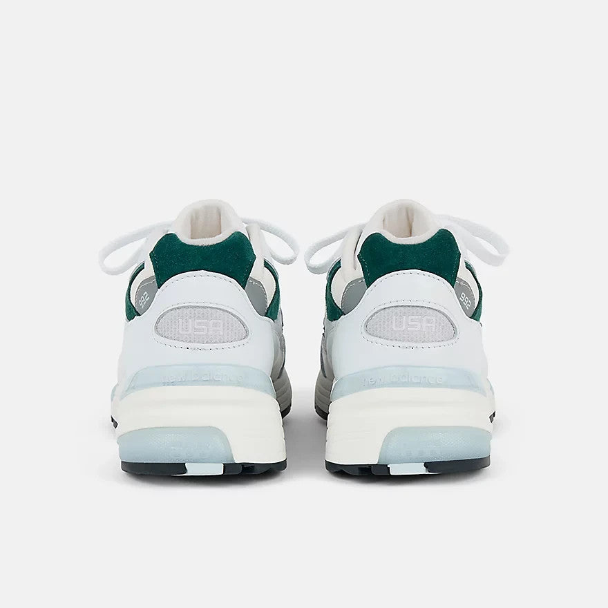 U992GB New Balance 992 White Green Athletic (Men's)