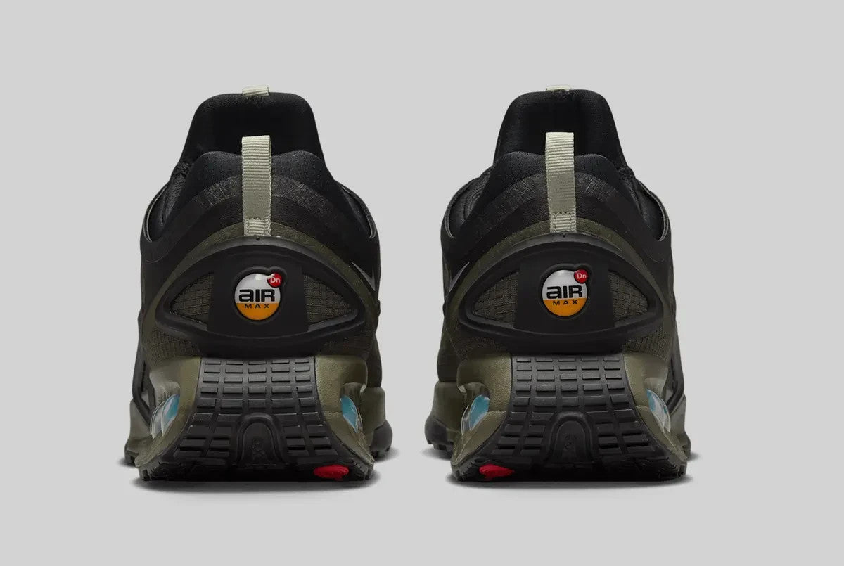 HQ8605-002 Nike Air Max DN Roam Black Cargo Khaki Stone Metallic Silver (Men's)