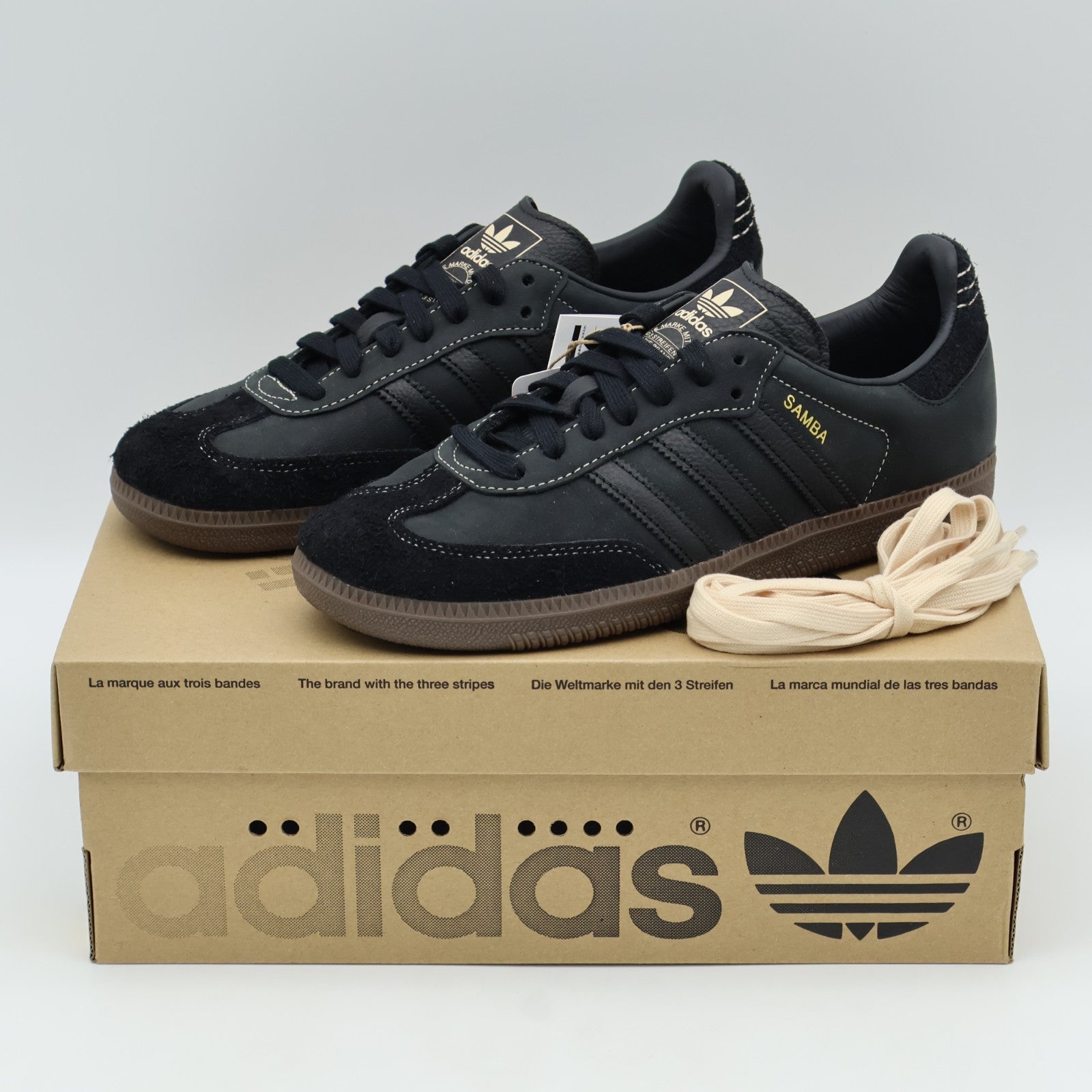 IH5371 adidas Originals WMNS Samba OG Core Black Crystal Sand (Women's)
