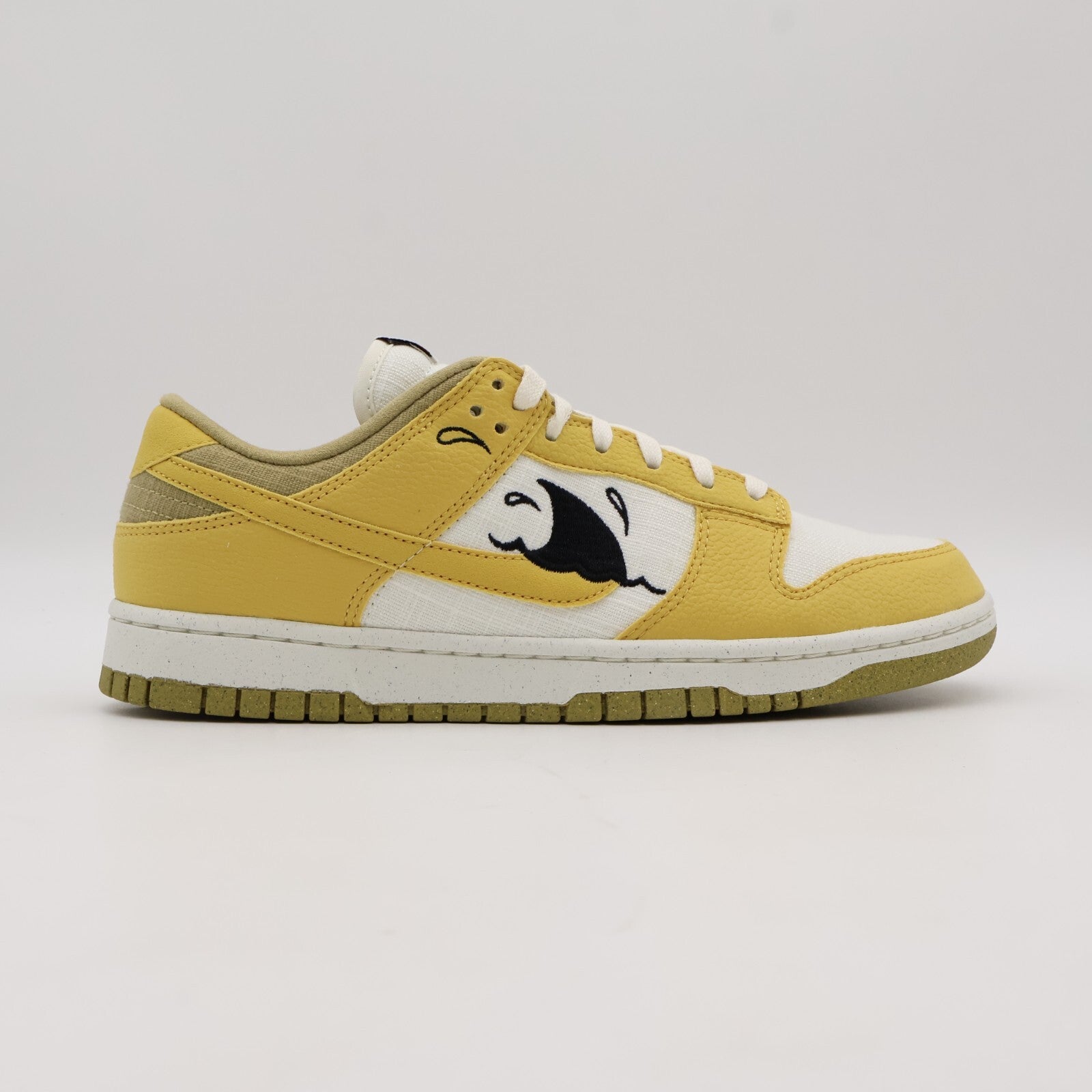 DV1681-100 Nike Dunk Low Sun Club White Yellow Wheat Grass Orange Sanded (Men's)