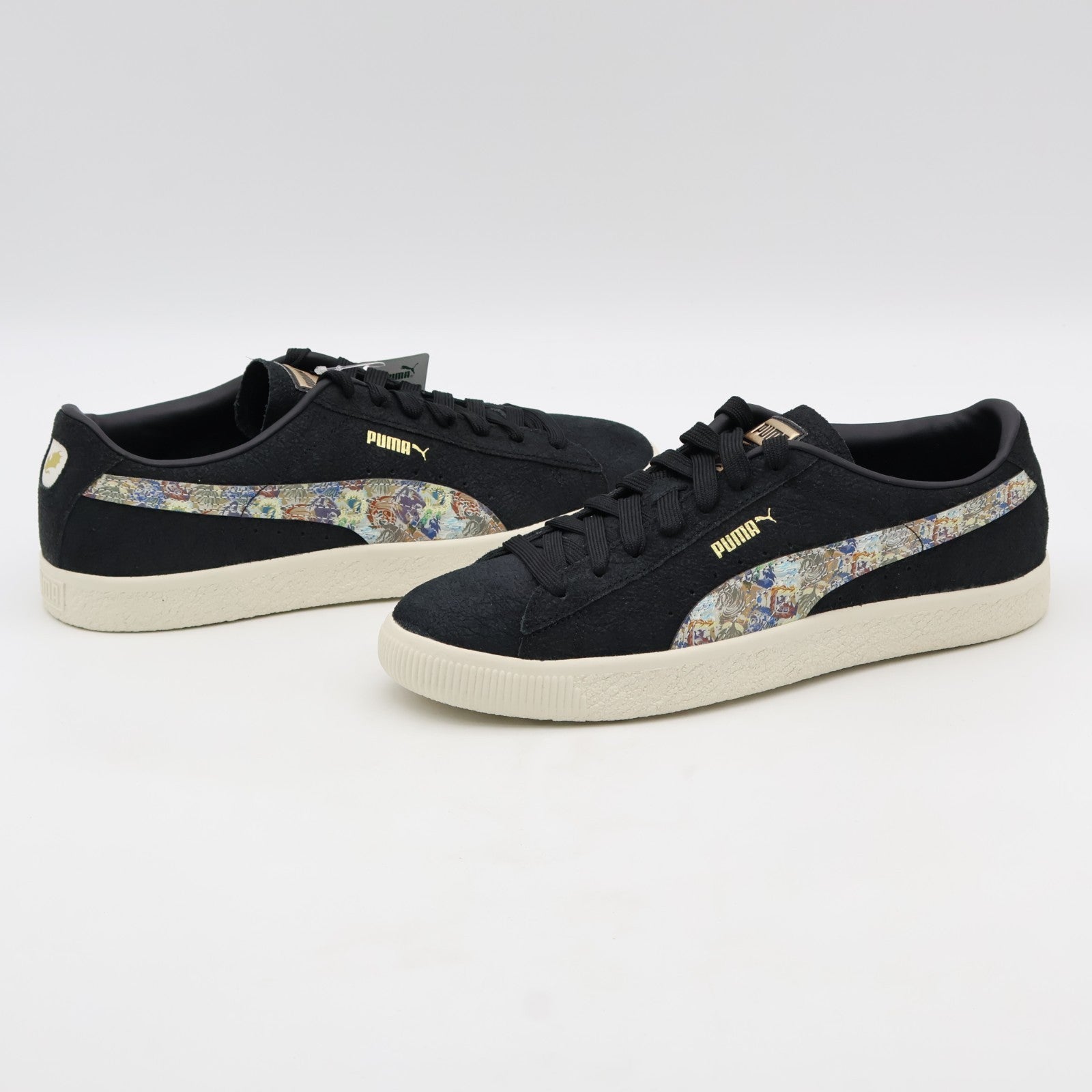 401817-01 Monster Hunter Puma Suede Vintage R Puma Black Warm White (Men's)