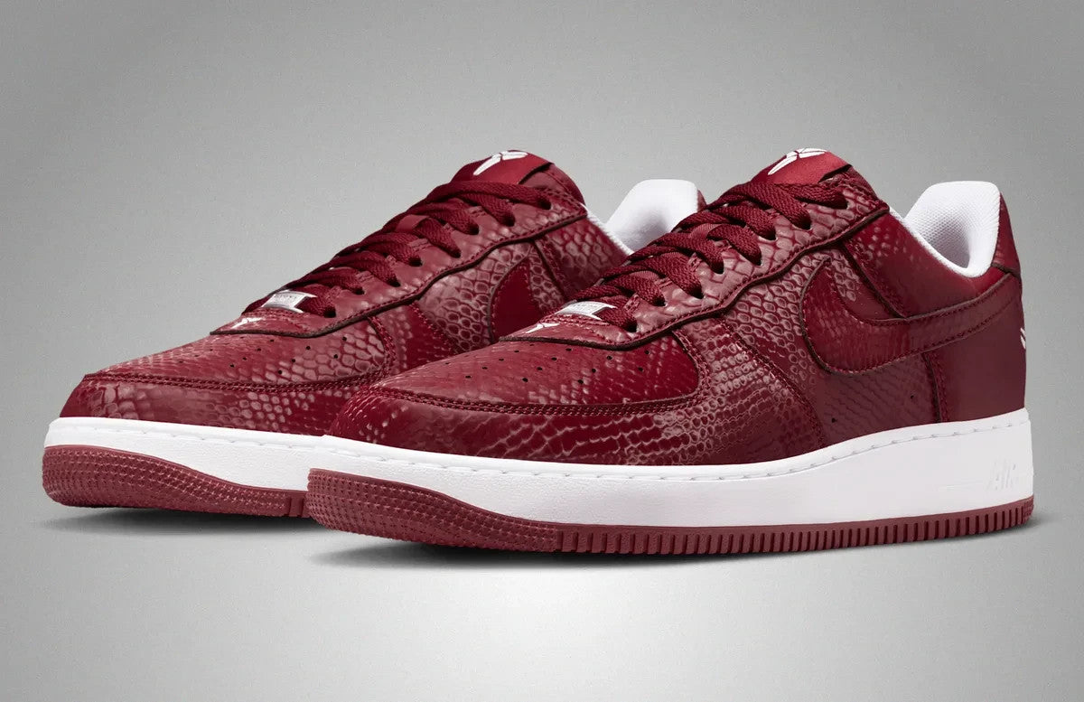 IB0018-600 Kobe Bryant Forever Ã Nike Air Force 1 Low QS Team Red White