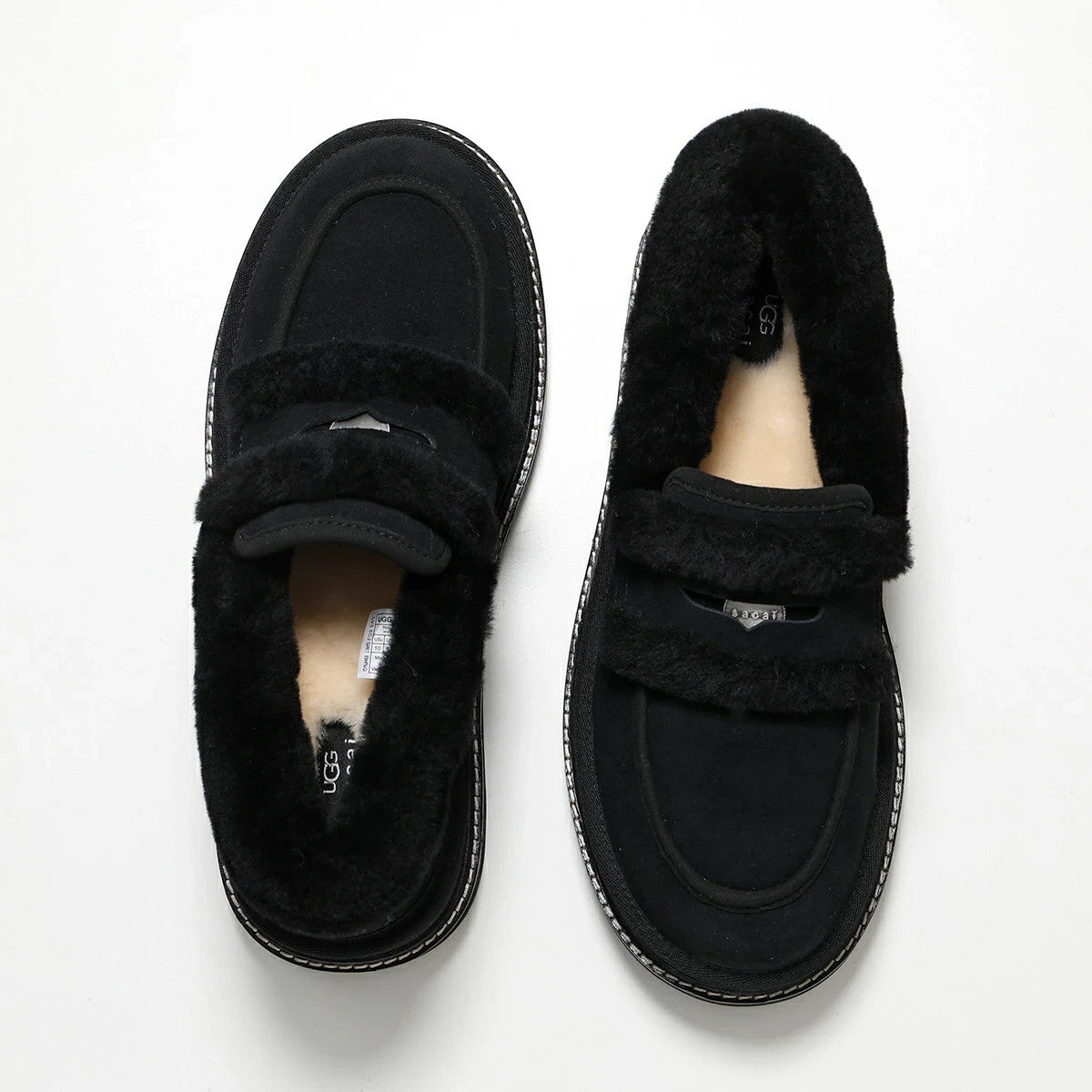 1178370-BLK sacai Ã UGG Loafer Black (Men's)