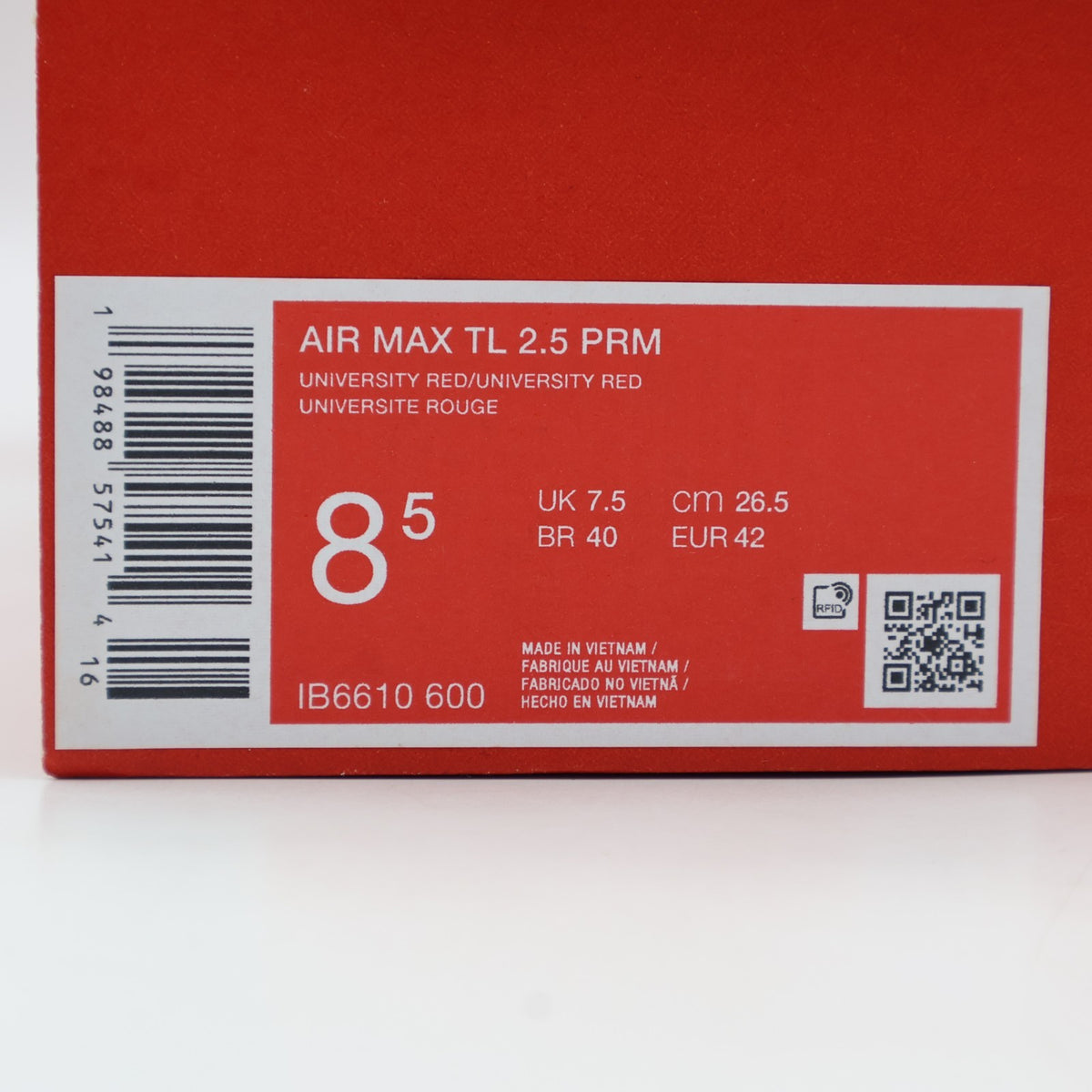 IB6610-600 Nike Air Max TL 2.5 Premium Valentine's Day Red (2026) (Men's)