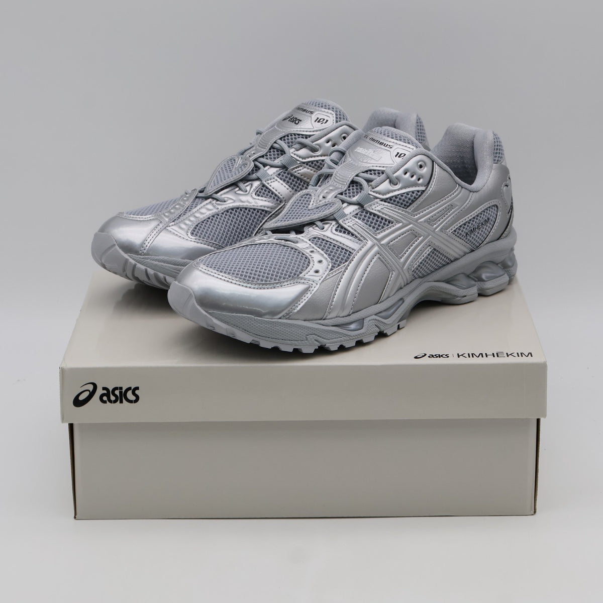 1203A833-020 KIMHEKIM Asics Gel-Nimbus 10.1 Pure Silver (Men's)