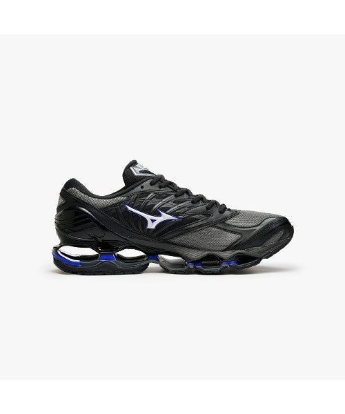 D1GA333712 Mizuno Wave Prophecy LS "Charcoal/Silver/Blue" (Men's)