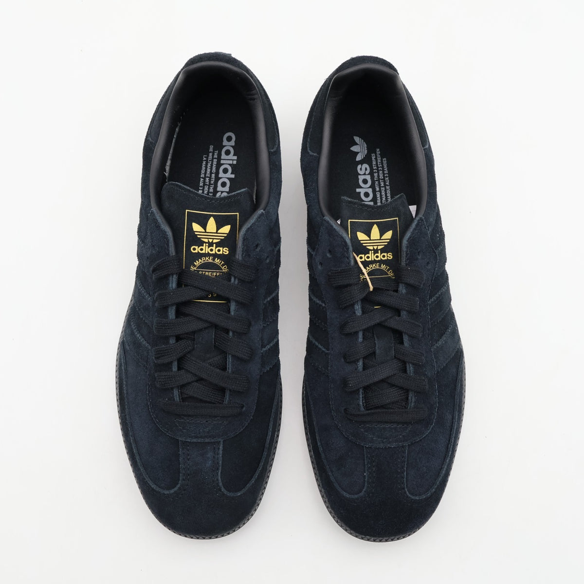 JR0887 adidas Originals Samba OG Core Black Grey Three Gold Metallic (Men's)