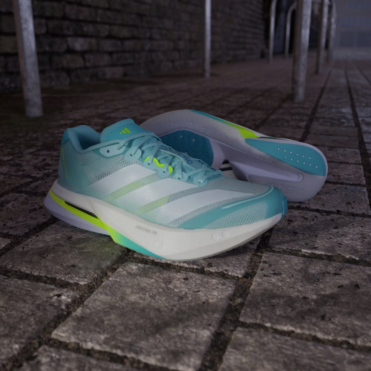JS4957 adidas Adidas Boston 13 Seafloor Quartz Zero Metallic Lucid Lemon (Men's)