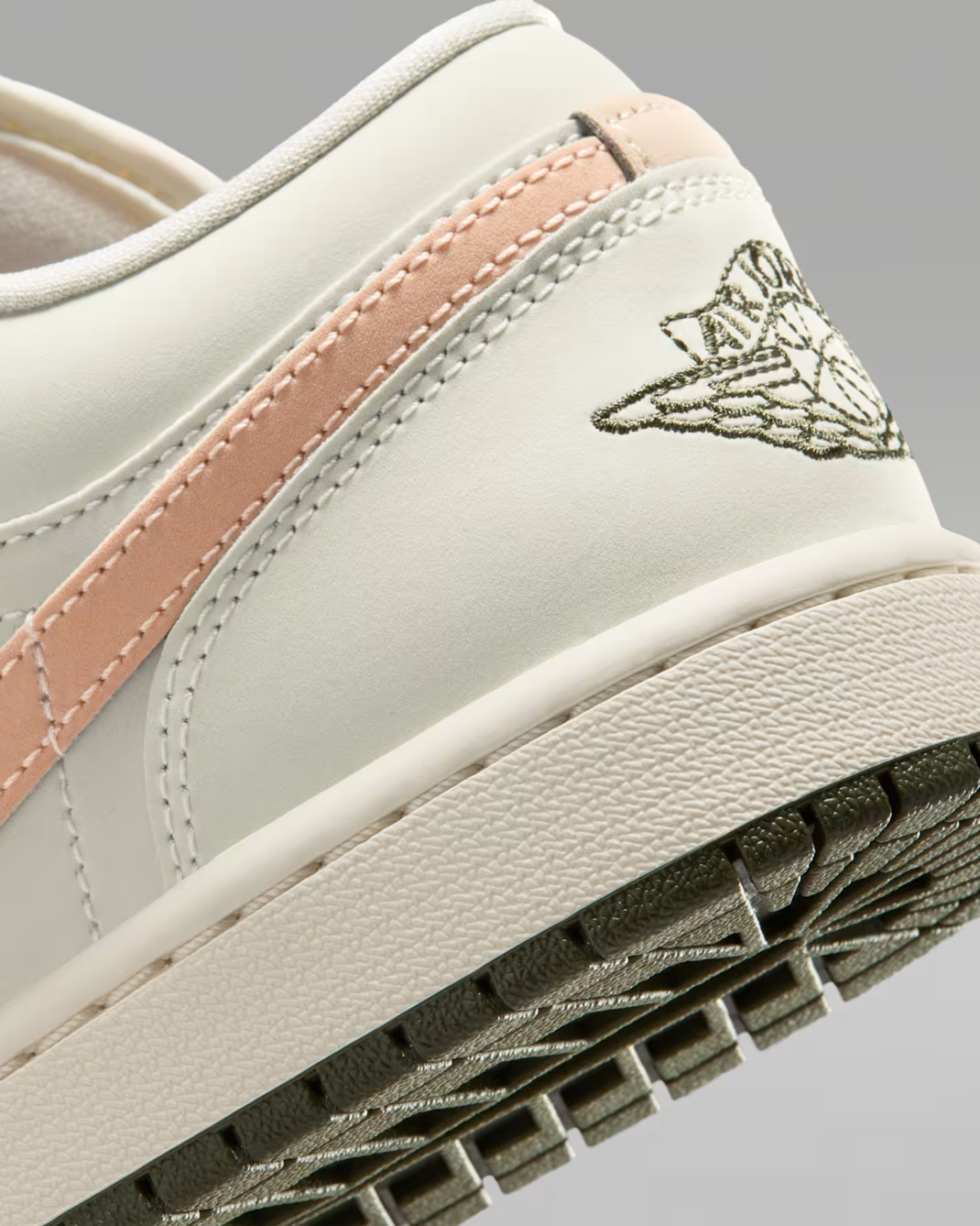DC0774-111 Nike Air Jordan 1 Low Sail Crimson Tint (Women's)