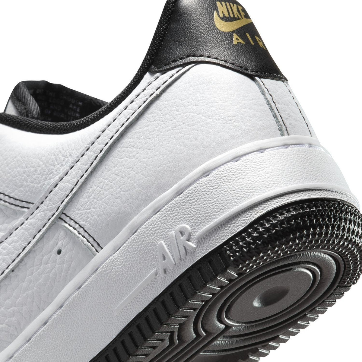 IB6543-101 Nike Air Force 1 Low White Black  (Women's)