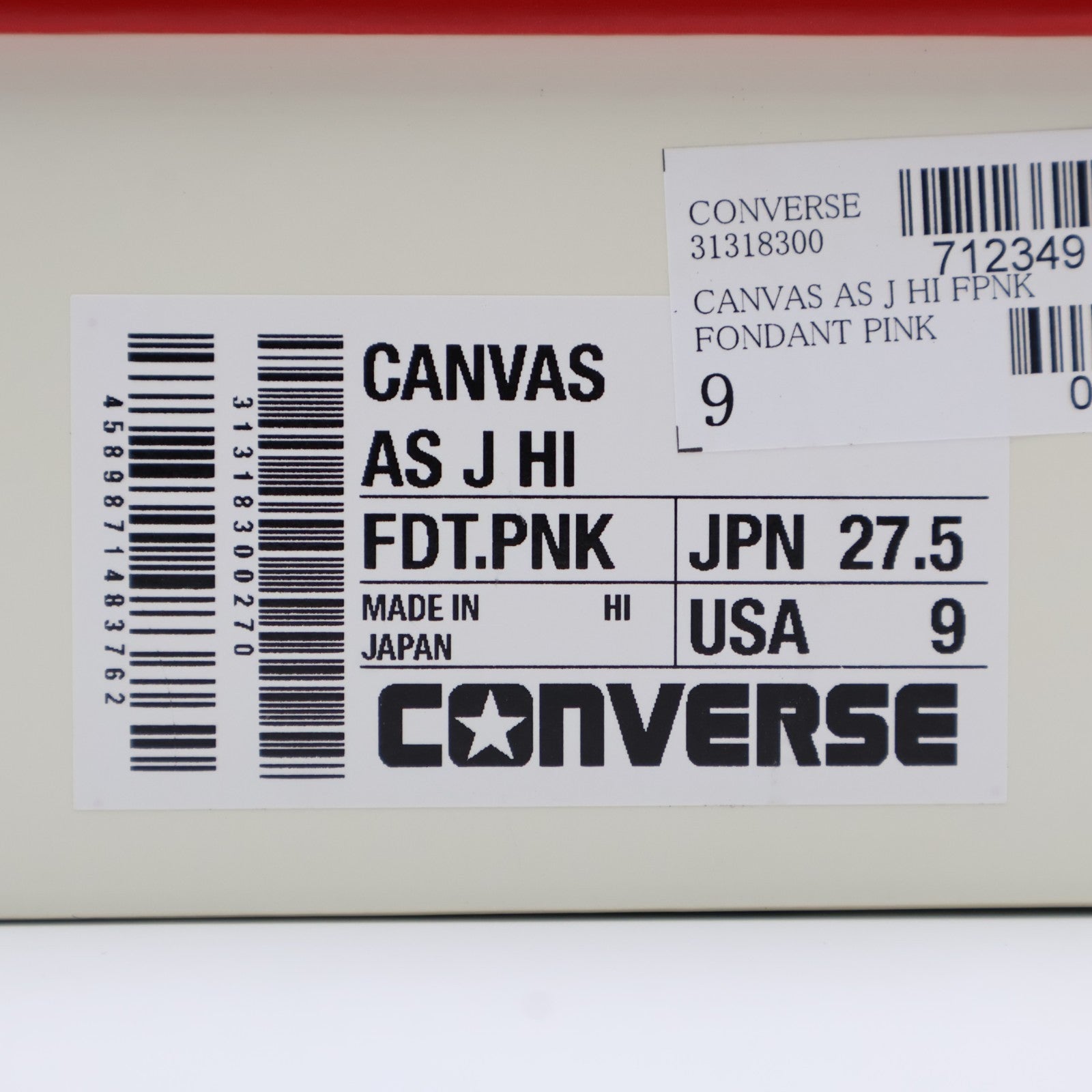 31318300 Converse Canvas All Star J Hi Fondant Pink (Men's)