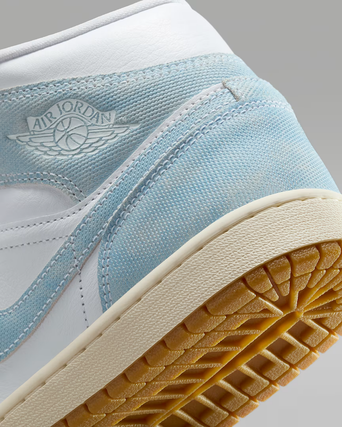 HQ2005-100 Nike  Air Jordan 1 Mid Denim Gum (Women's)