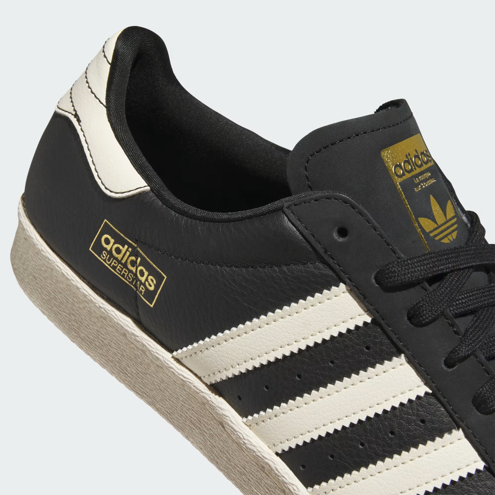 KK5003 adidas Superstar 80 ADV Core Black Cream White Gold Metallic (Men's)