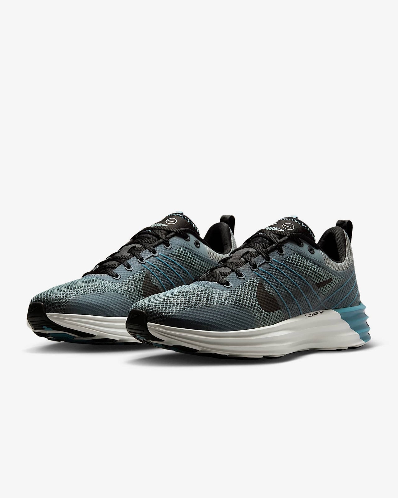 IB4357-001 Nike Lunar Roam Cool Grey Cerulean Black Black (Men's)