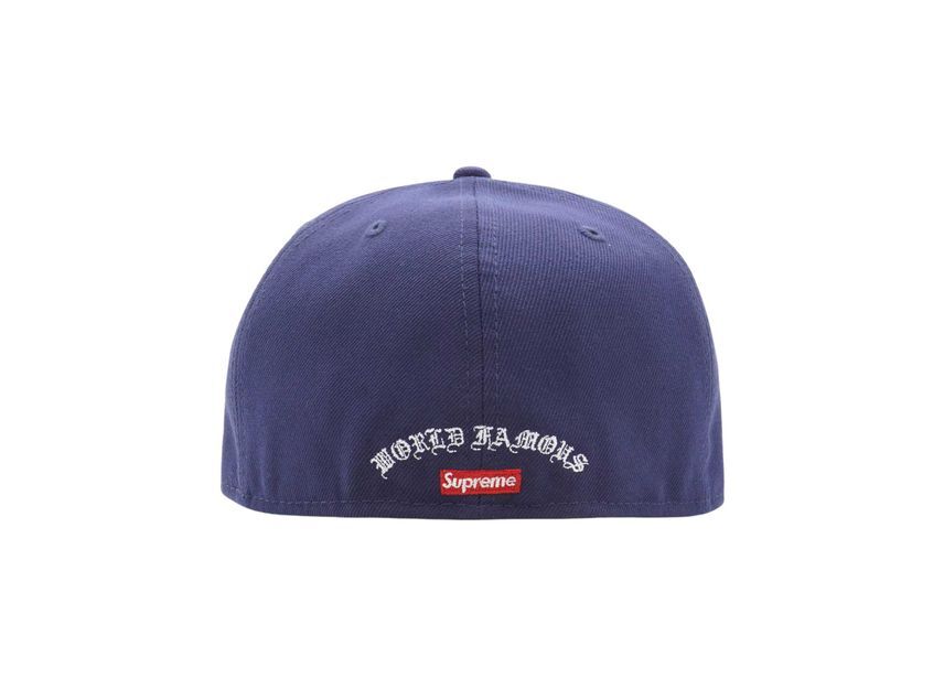 Supreme Gold Cross S Logo New Era Light Navy