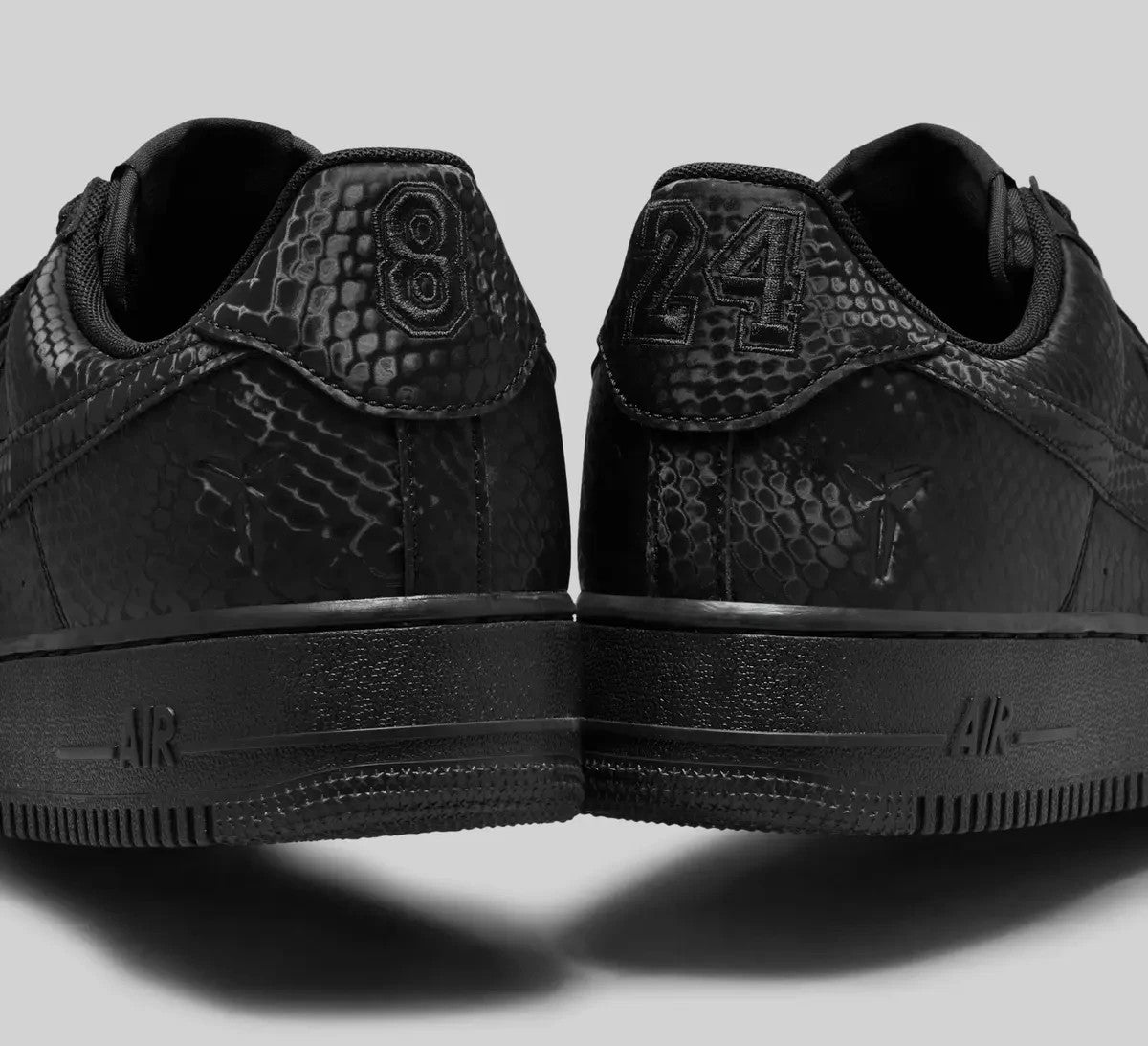 IB0018-003 Kobe Bryant Ã Nike Air Force 1 Low Triple Black (Men's)