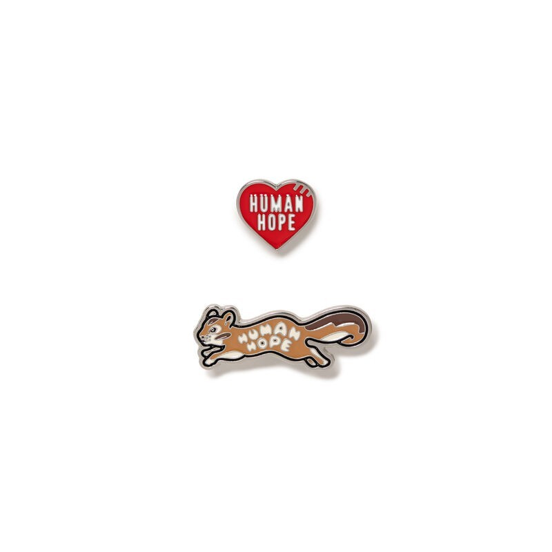 HUMAN MADE x j-hope of BTS HUMAN HOPE Pins Red