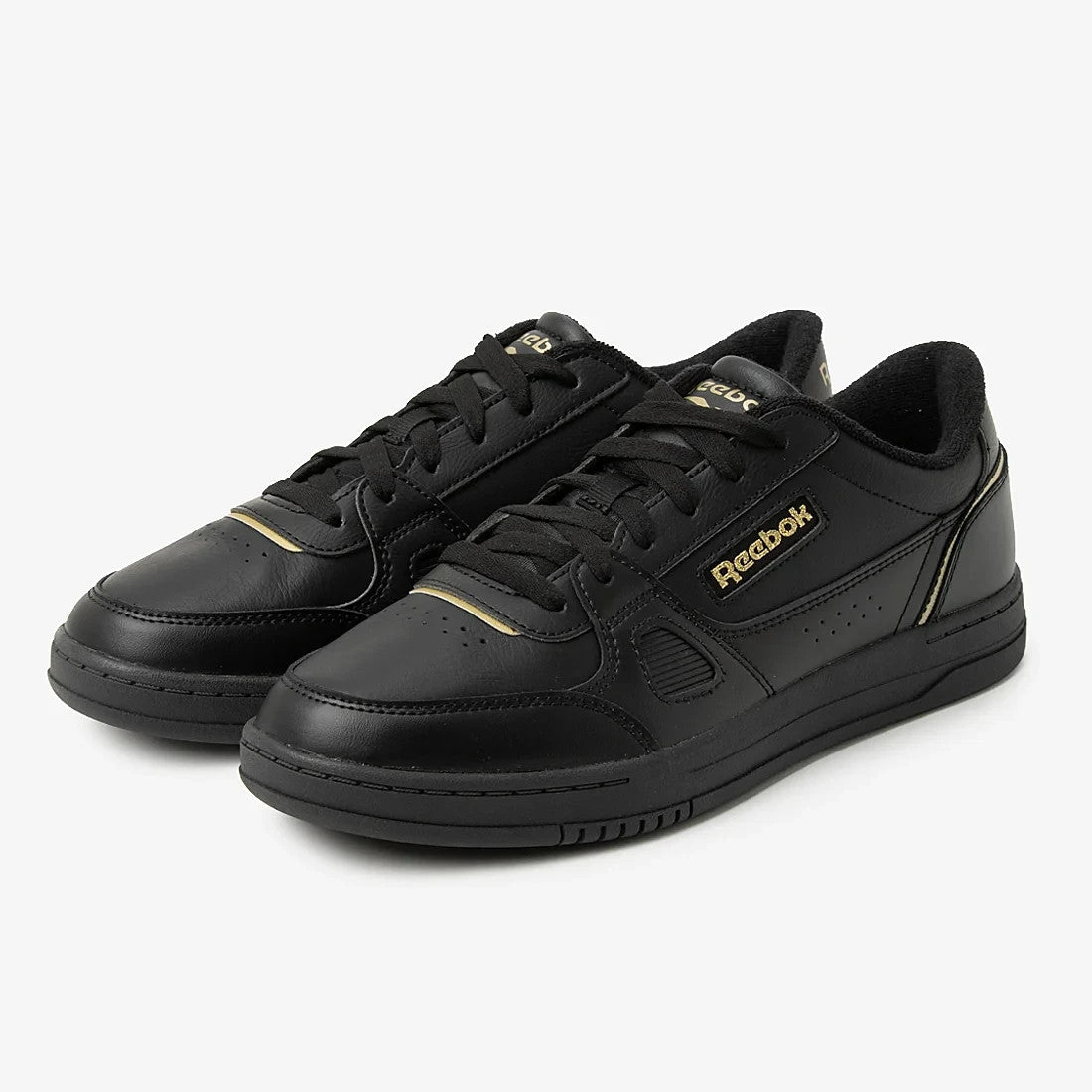 100271611 Reebok Court LXS Black Gold (Men's)