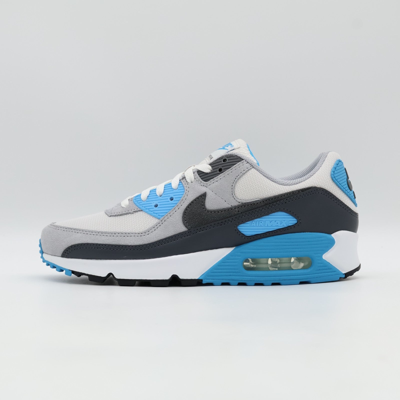 DM0029-019 Nike Air Max 90 Platinum Tint Blue Lightning Wolf Grey (Men's)