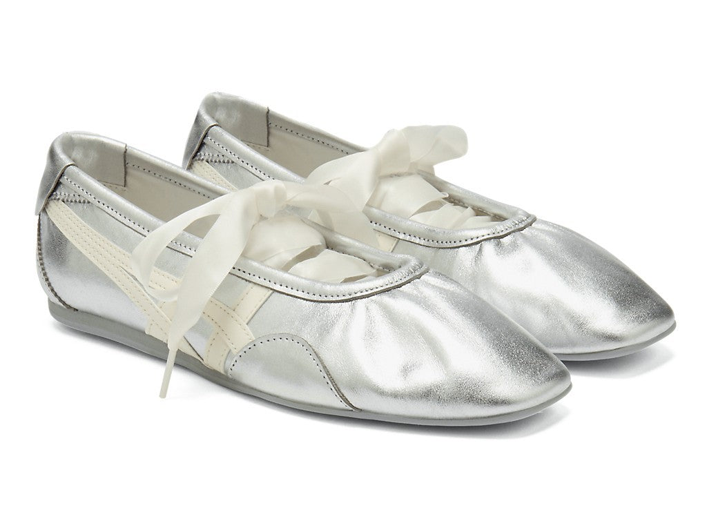 1182A754-020 Onitsuka Tiger Women's Gymnarina Silver/Cream (Women's)