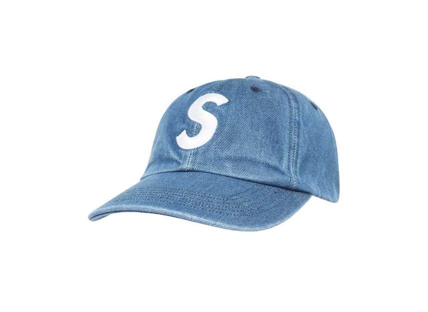 Supreme Pigment S Logo 6-Panel Denim