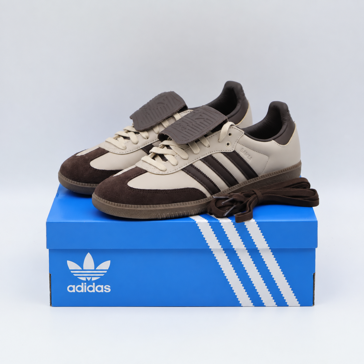 JQ6169 adidas Originals Samba LT Dark Brown Wonder Beige Gum (Men's)