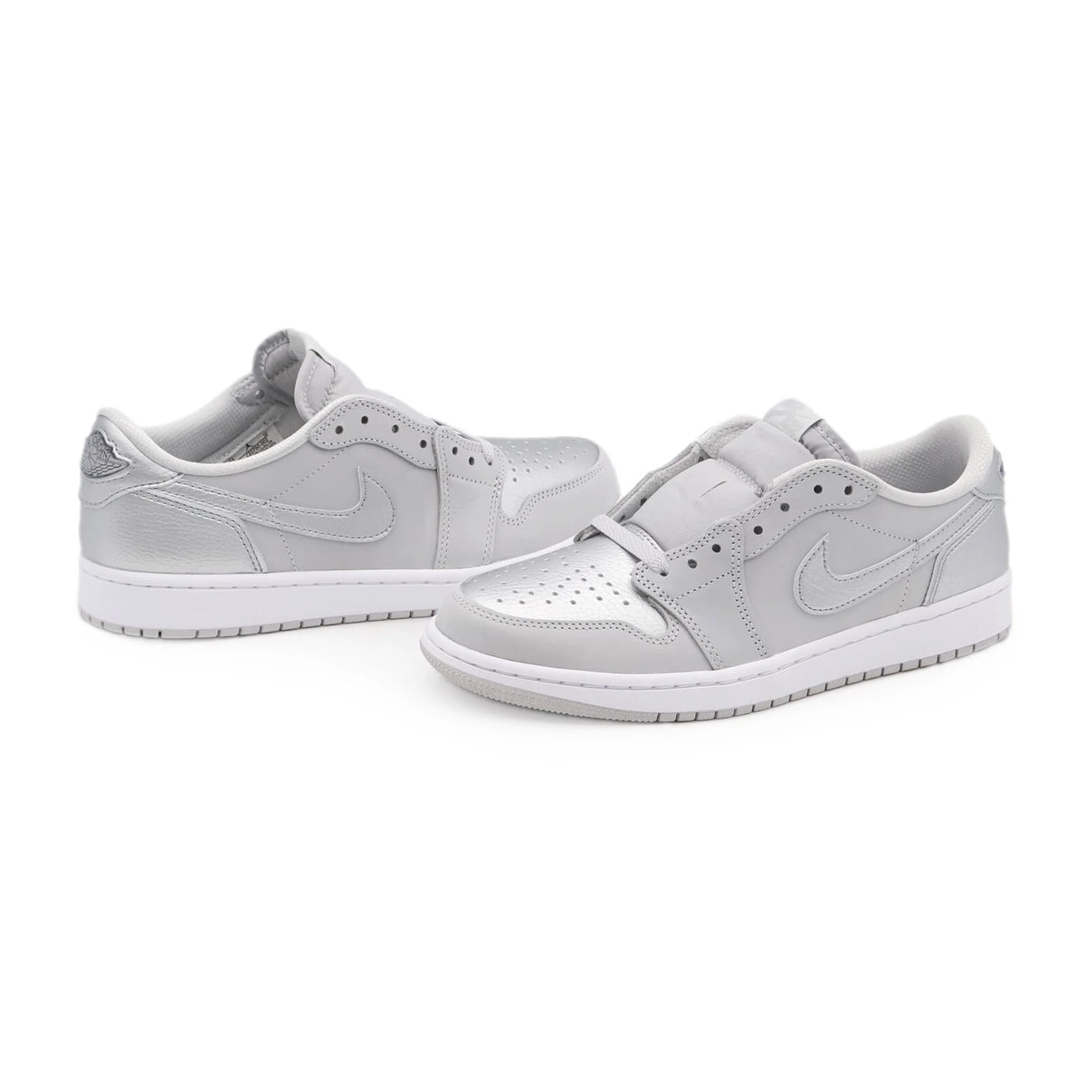 CZ0790-002 Nike Air Jordan 1 Retro Low OG Metallic Silver no Briefcase (Men's)