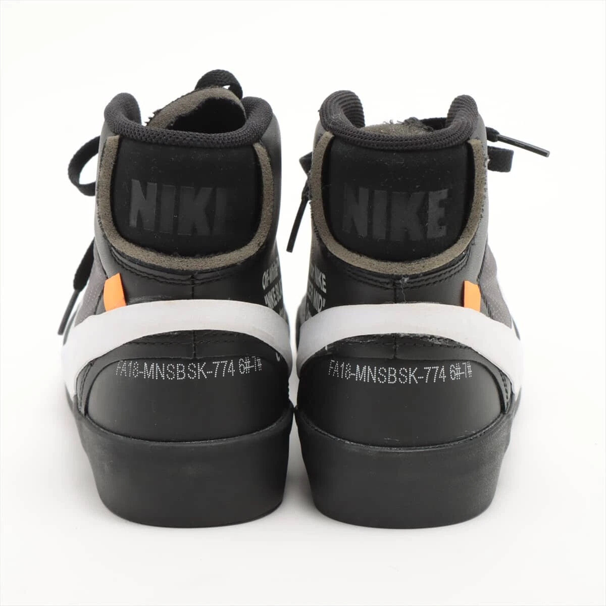 AA3832-001 OFF-WHITE NIKE BLAZER STUDIO MID BLACK WHITE (Men's)