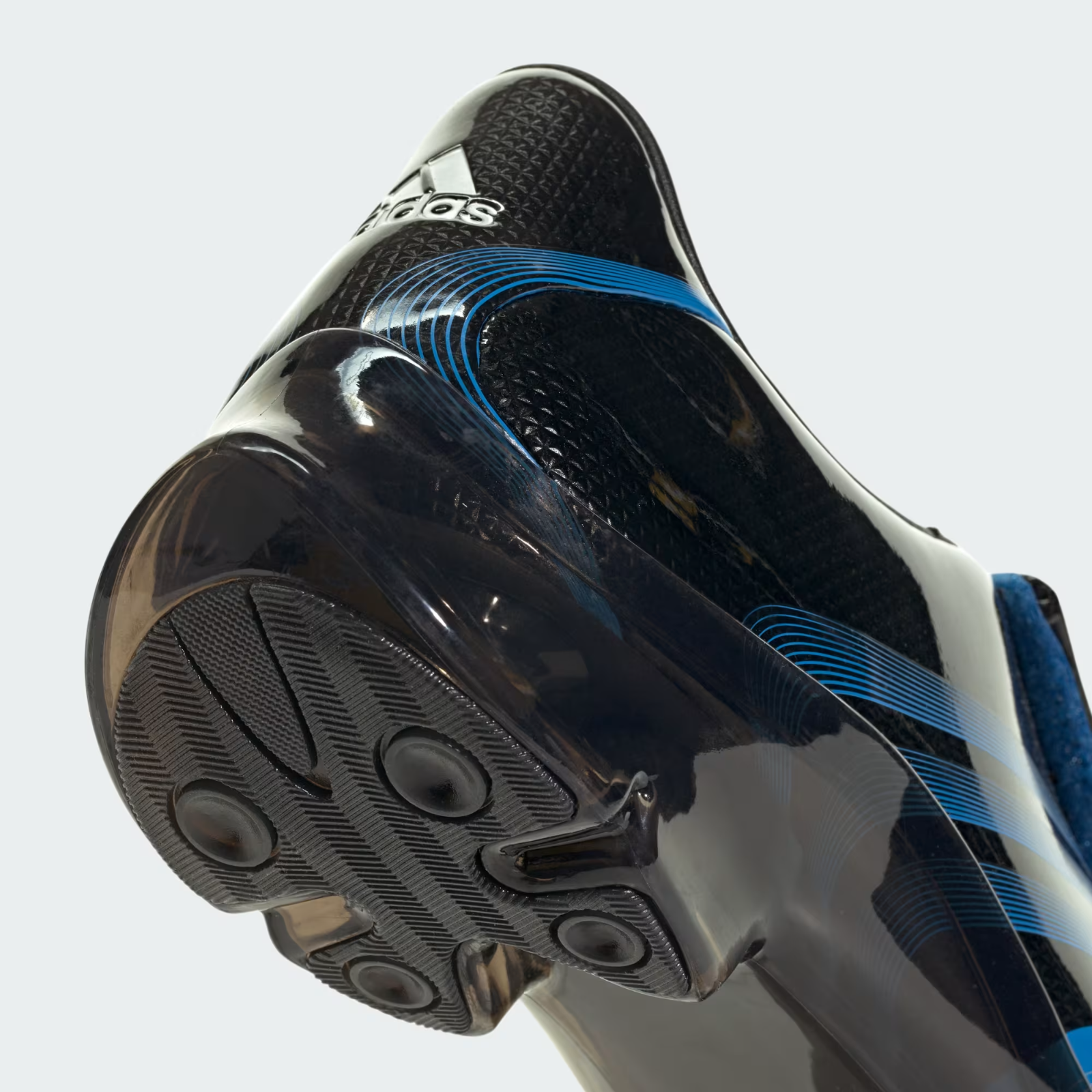 KH6569 adidas F50 Adiframe "Core Black/Lucid Ray Blue" (Men's)