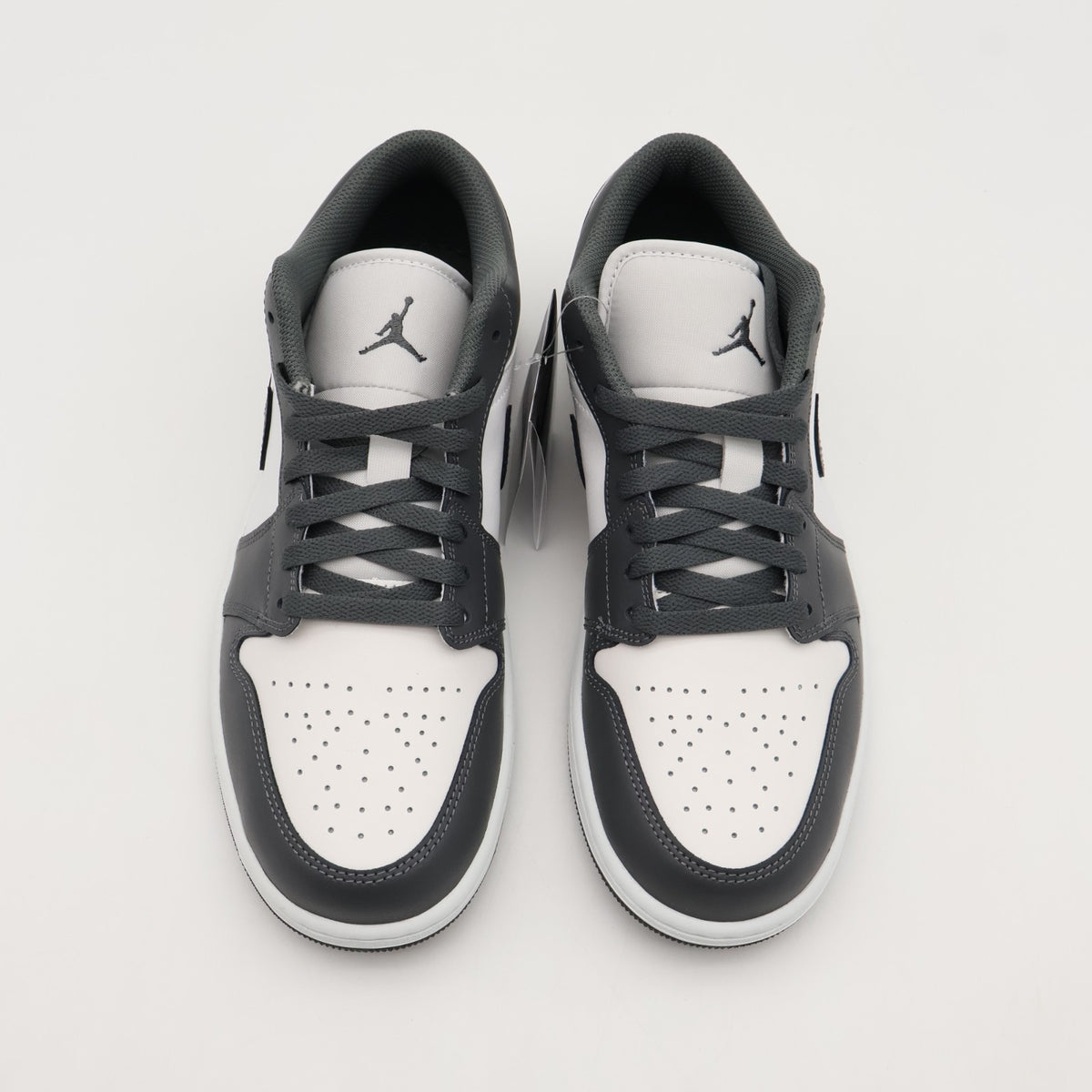 553558-044 Nike Air Jordan 1 Low Classic Grey White (Men's)