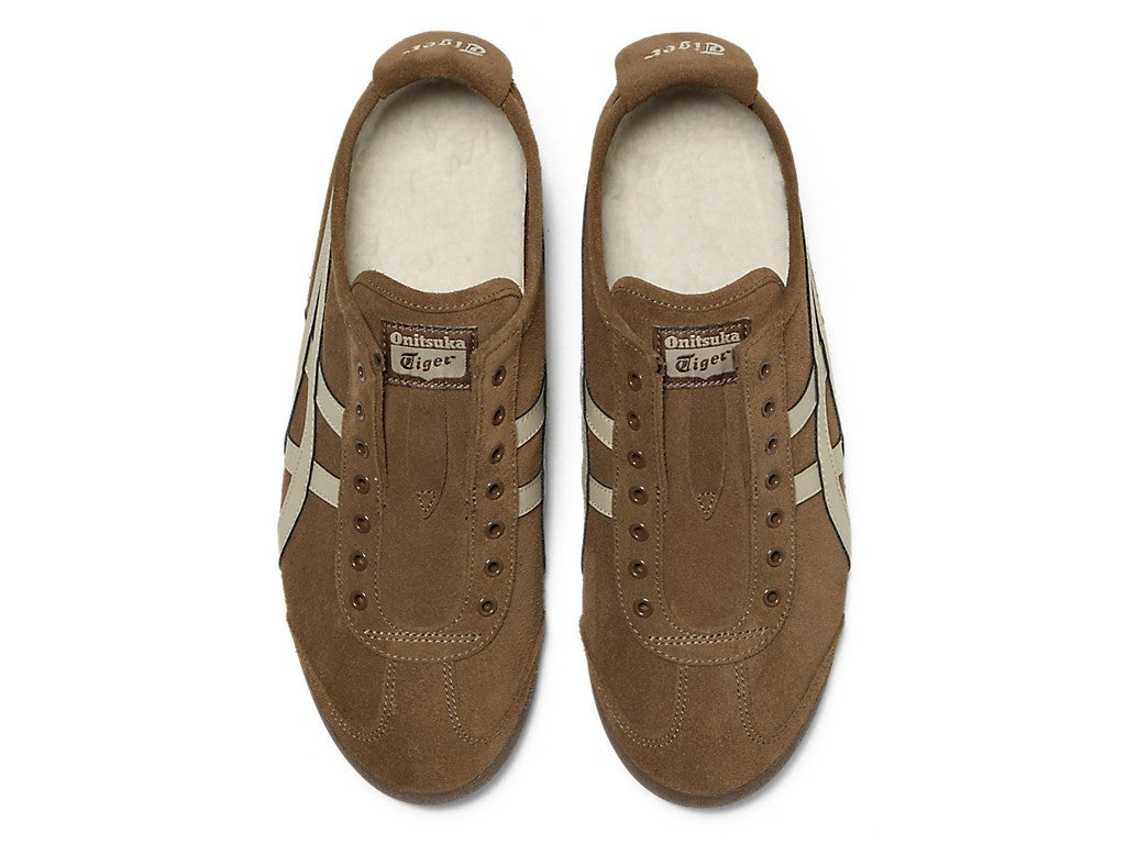 1183C157-202 Onitsuka Tiger Mexico 66 Slip-On "Brown Storm/Putty" (Men's)