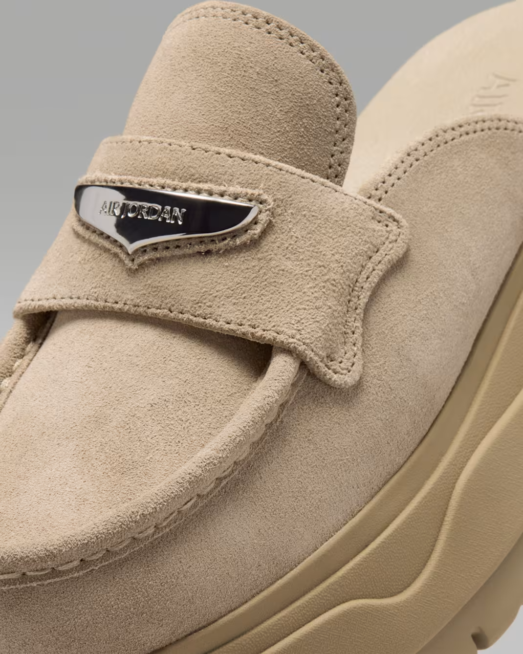 HJ4292-200 Nike Air Jordan Mule Khaki Metallic Silver (Women's)