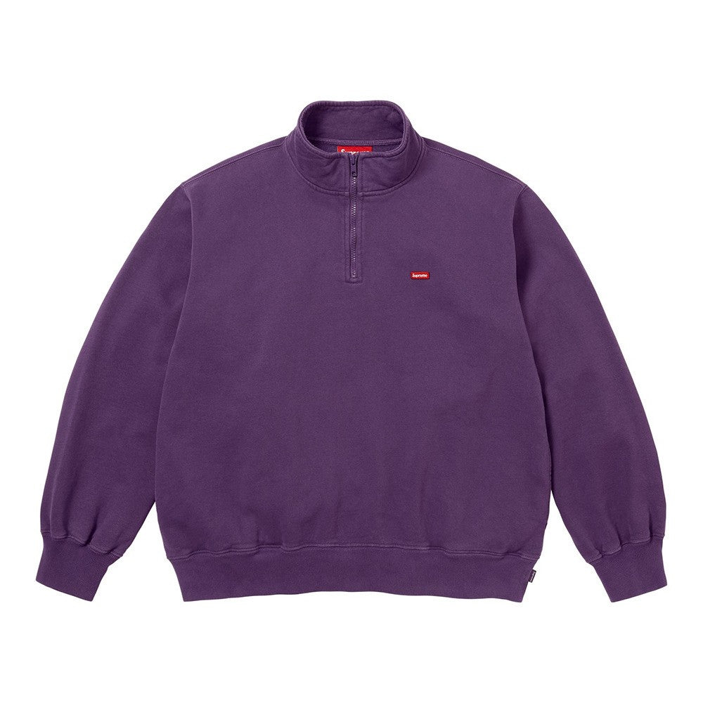 Supreme Small Box Half Zip Pullover (26SS) Dark Purple