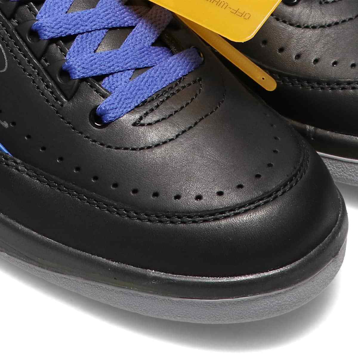 DJ4375-004 Off-White Ã Nike Air Jordan 2 Low  Black and Varsity Royal (Men's)