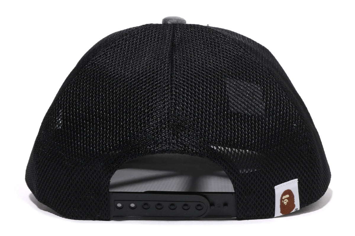 A BATHING APE COMME des GARCONS OSAKA Camo Mesh Cap Black