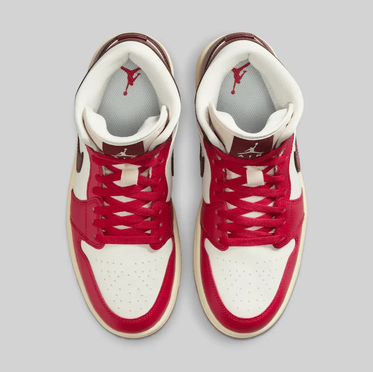 BQ6472-119 Nike Women's Air Jordan 1 Mid Mystic Hibiscus (Women's)