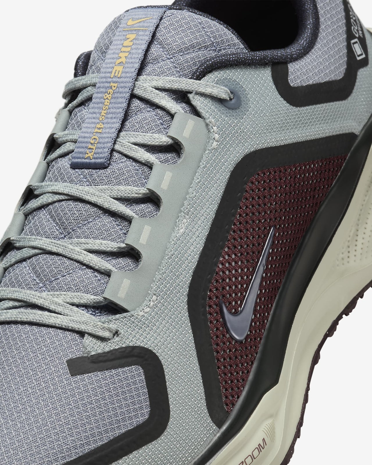 FQ1356-003 Nike Pegasus 41 GORE-TEX Light Pumice Burgundy Crush Dark (Men's)