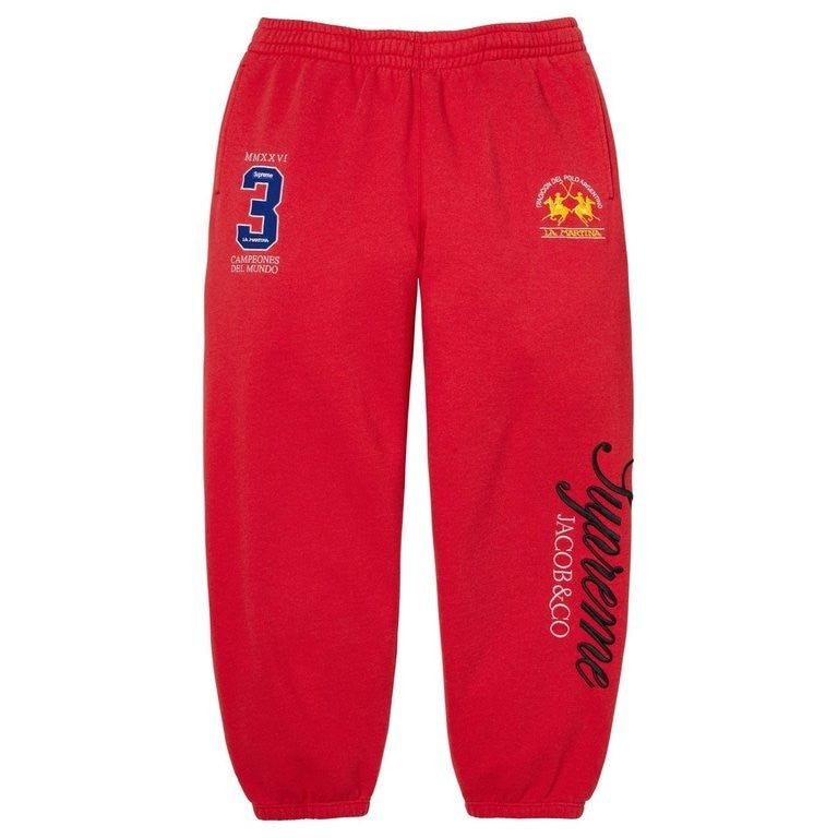 Supreme x La Martina Sweatpant Red
