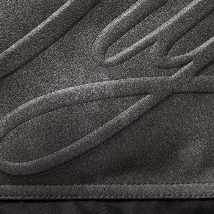 Supreme Leather Yoke Puffer Jacket Black