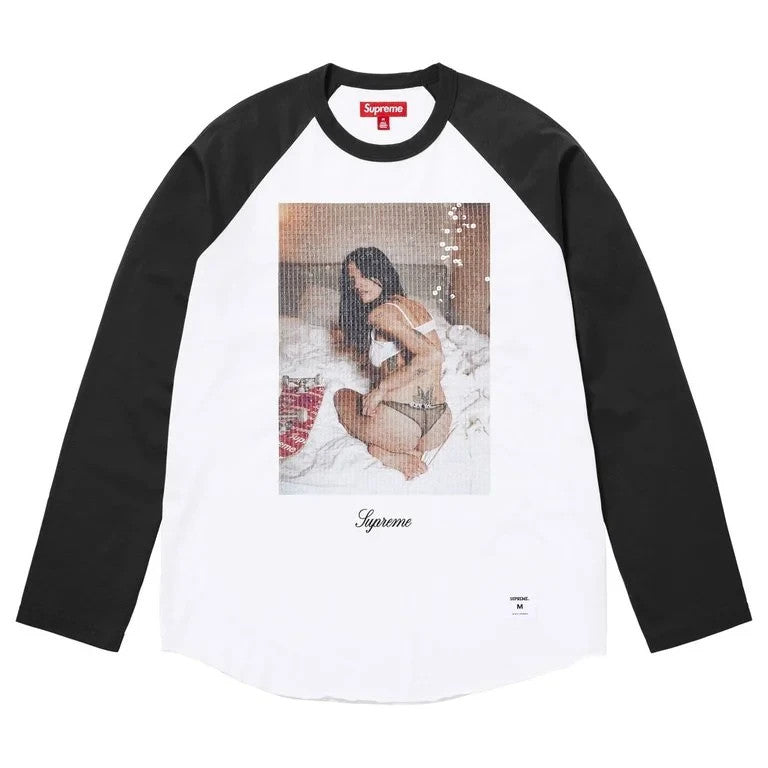 Supreme x Larry Clark Sequin Raglan L/S Top Black