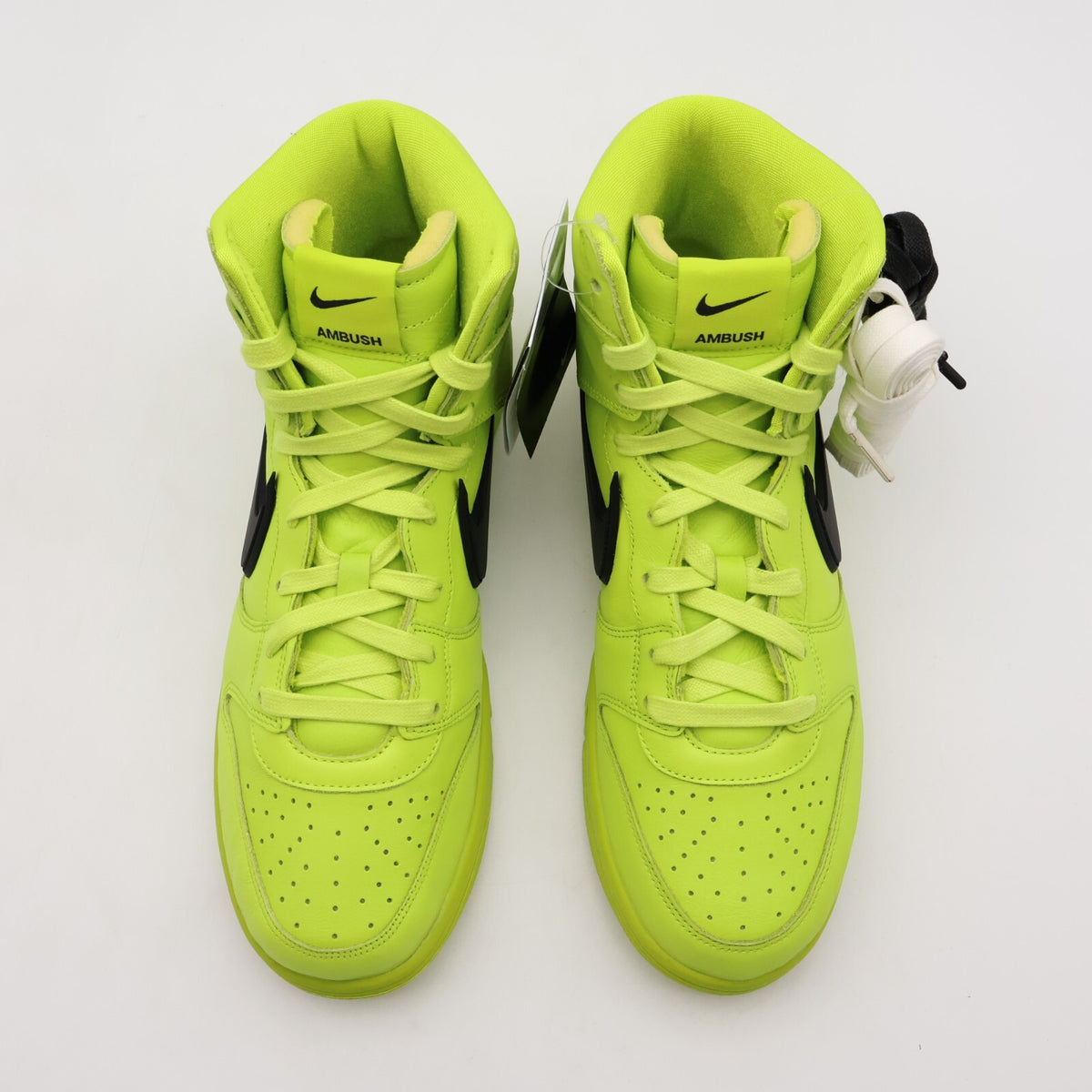 CU7544-300 Nike Dunk High AMBUSH Flash Lime Atmic Green Black (Men's)