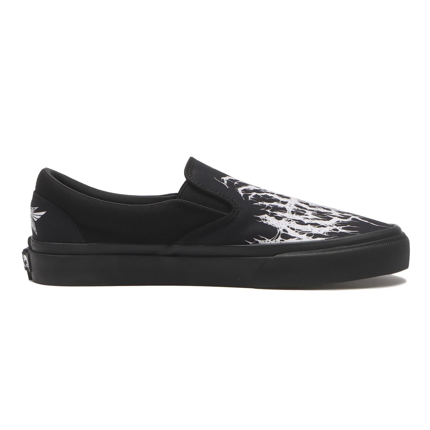 702999-0001 BABYMETAL Vans Slip-On Black White (V98CF BABYMETAL) (Men's)
